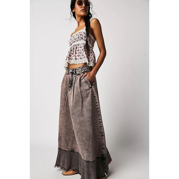 Free People Blossom Babydoll Tank Size XL - Picture 1 of 10